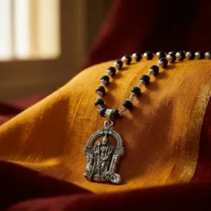 Sacred Karungali Murugan Vel Mala with Premium Gold Finish 24K