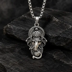 Shree Ganesh Silver Pendant with Elegant Daily Wear Design